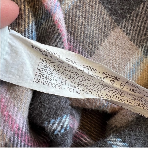 ZARA oversized plaid button up over shirt jacket size XS - Picture 15 of 16